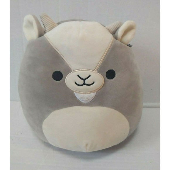 Kellytoy Squishmallow Goat Plush Toy Stuffed Animal Gray Soft 8" - Picture 1 of 6
